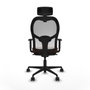 Piqueras y Crespo Chaise de Bureau 1D036N2 Blanc Marron
