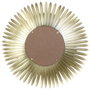 Home Deco Factory Miroir Décoratif Plumes Dorées 53,5 cm