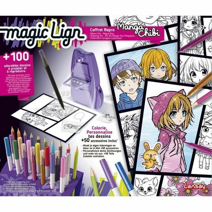Lansay Coffret Repro Manga Chibi avec 100 illustrations