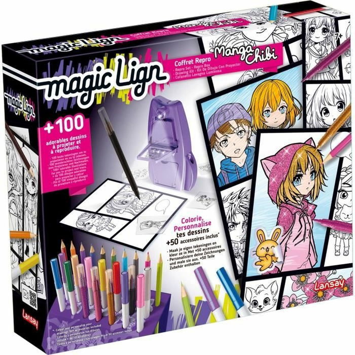 Lansay Coffret Repro Manga Chibi avec 100 illustrations