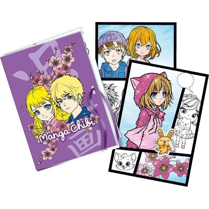 Lansay Coffret de Dessin Repro Manga Chibi Magic Lign - 100 Illustrations - Pour Enfants à Partir de 7 Ans - Kit Créatif Lansay Coffret de Dessin Repro Manga Chibi Magic Lign - 100 Illustrations - Pour Enfants à Partir de 7 Ans - Kit Créatif