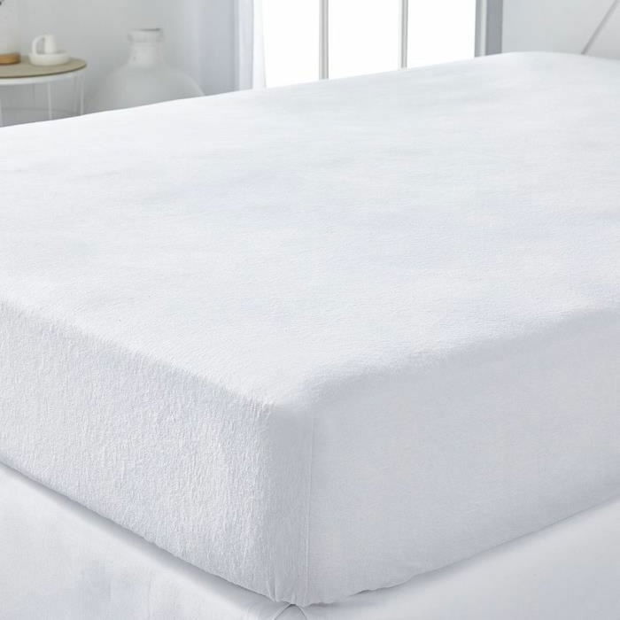 Today Essential Protection matelas absorbante blanc 160 x 200 cm lavable 95°C
