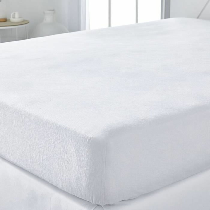 Today Protège-matelas Essential Absorbant Lit Double 160 x 200 cm Blanc Today Protège-matelas Essential Absorbant Lit Double 160 x 200 cm Blanc