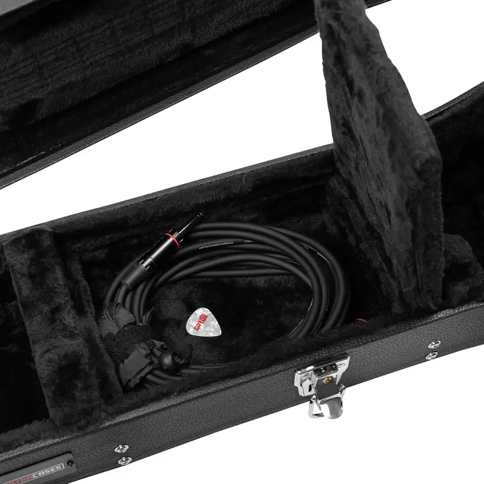 GATOR Gw Deluxe Étui pour Guitare Électrique Flying V - Noir, Bois