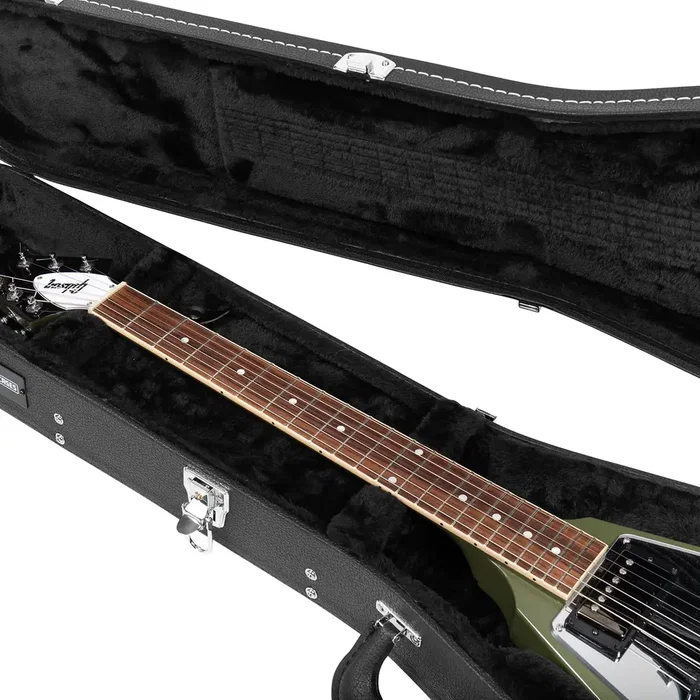 GATOR Gw Deluxe Étui pour Guitare Électrique Flying V - Noir, Bois