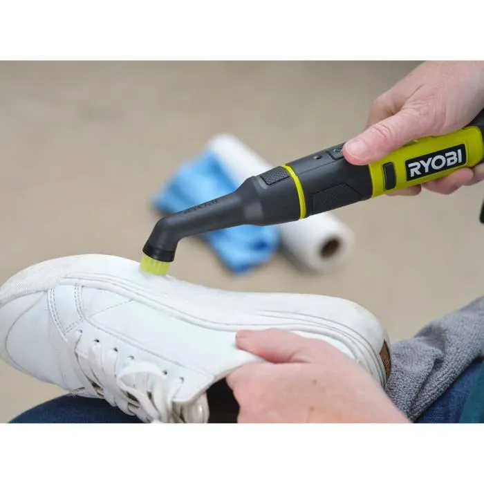 Ryobi Brosse de détail 4V - Diamètre 20 mm - Vitesse 200 tr/min - Certification IPX7 - Livrée avec 4 brosses