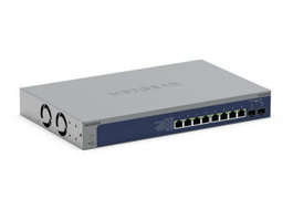 Netgear Commutateur Ethernet Géré 8 Ports 10G/Multi-Gigabit avec 2 Ports SFP+ 10G et Gestion Cloud Insight 1 an