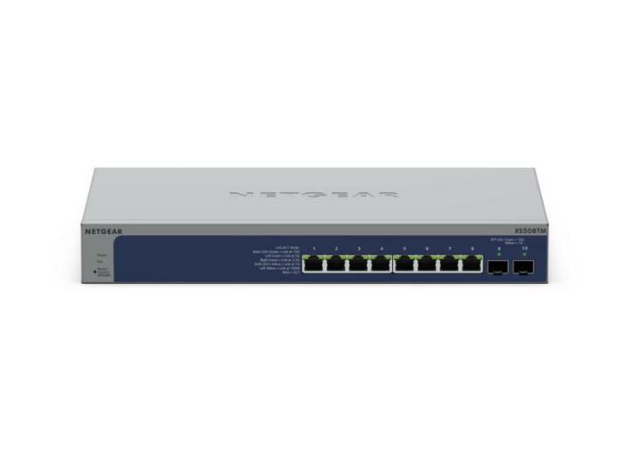 Netgear Commutateur Ethernet Géré 8 Ports 10G/Multi-Gigabit avec 2 Ports SFP+ 10G et Gestion Cloud Insight 1 an