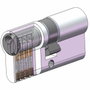 Yale Cylindre série 500+ 30x30 mm nickelé - 5 goupilles - 3 clés