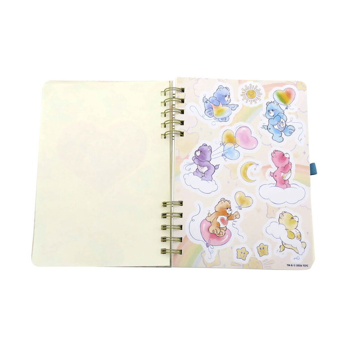 CYP BRANDS - Carnet A5 avec stylo et stickers Care Bears Osos Amorosos - 100 pages lignées - Couverture rigide