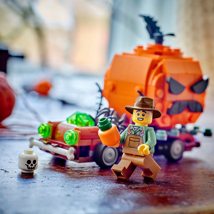 LEGO Set de construction Halloween 40822 - Camionnette Jack-O'-Lantern et citrouille géante