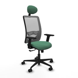 PIQUERAS Y CRESPO Chaise Zulema Synchro Vert émeraude et Gris