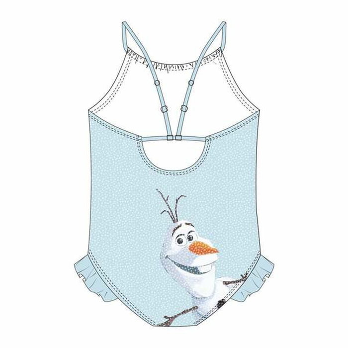 Maillot de Bain Fille Frozen Bleu clair