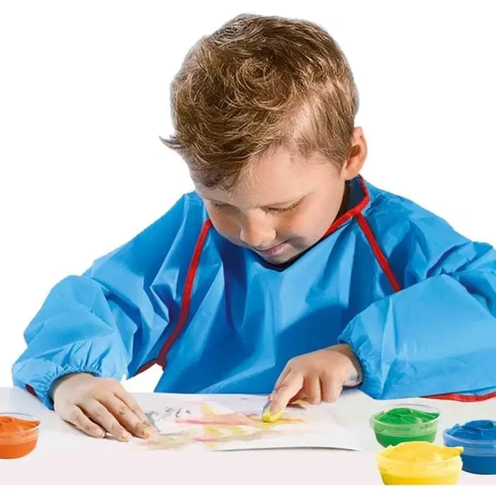 Ses Creative - Peinture au doigt - Lot de 6 couleurs x 45 ml - Couleurs intenses et facile à laver