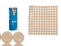 Berilo Tapis de Bain Antidérapant Brique Beige 54 x 55 x 6 cm PVC (Set de 6)