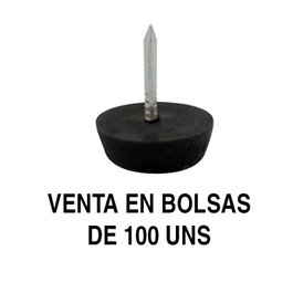 OTTO Patins de glissement en plastique noir Ø15 mm (Sachet de 100 unités)