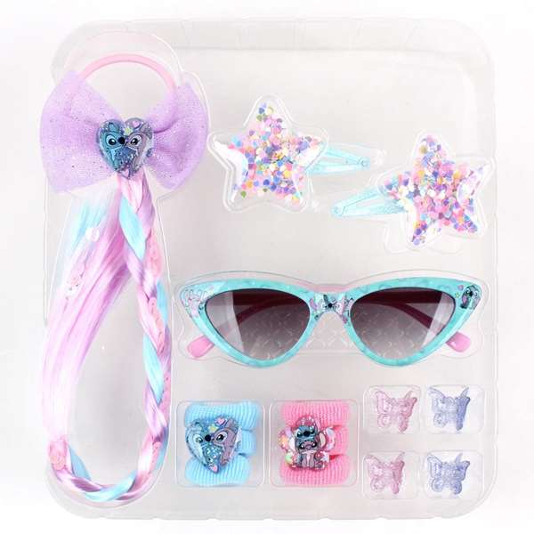 Cerdá Set de Beauté Coffret Lilo & Stitch Lunettes de Soleil 21 x 22.5 x 5 cm - Âge 5 ans et plus - Bleu