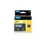 Ruban Laminé pour Etiqueteuses Dymo Nylon Flexible IND Multicouleur Noir/Jaune