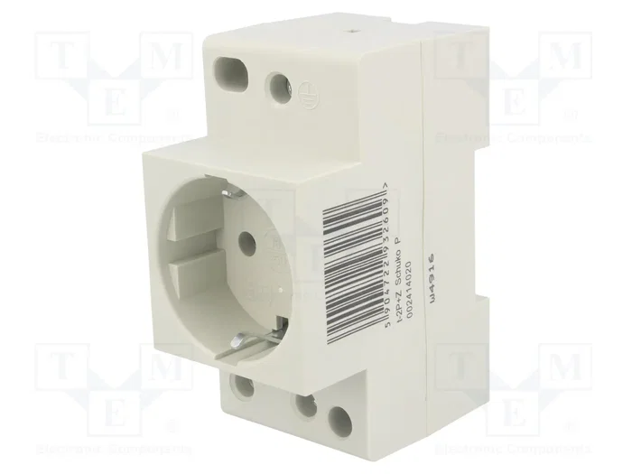 ETI POLAM Prise simple Schuko pour rail DIN ETI POLAM Prise simple Schuko pour rail DIN