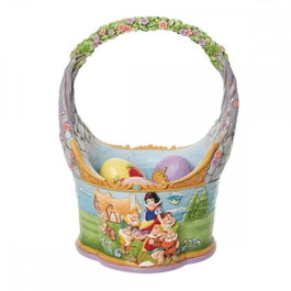 Enesco Panier de Pâques Blanche-Neige et les 7 nains avec 3 œufs