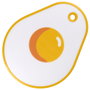 Cook Concept Planche à découper 38 cm motif œuf