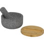 Joseph Joseph Dash Mortier et Pilon avec Couvercle en Bambou