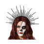 BigBuy Carnival Serre-tête Noir à Pointes pour Catrina et Jour des Morts