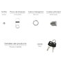 SATURNIA Serrure de remplacement pour boîte aux lettres 16 mm