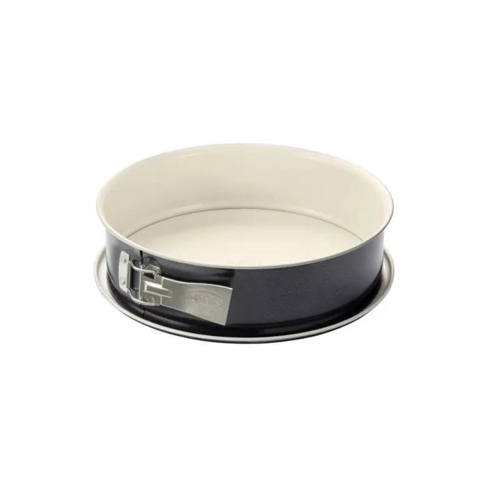 Dr. Oetker Lot de 2 moules à gâteaux à charnière avec plateau anti-fuite - Moule à manqué Ø 28 cm et moule rectangulaire 28 x 18 cm en acier céramique