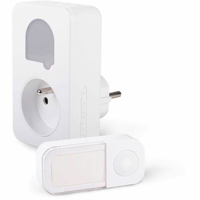 Scs Sentinel Carillon sans fil SONE+ avec prise intégrée, 25 mélodies, Blanc Scs Sentinel Carillon sans fil SONE+ avec prise intégrée, 25 mélodies, Blanc