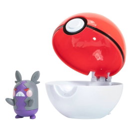 Jazwares Pokémon Clip 'N' Go Pokéball avec Figurine Morpeko