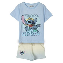 Stitch Pyjama Enfant 2 Pièces Bleu clair, 5 ans