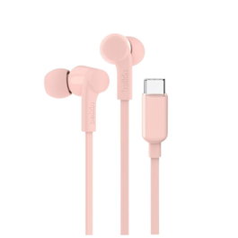 Belkin G3H0002HQPKV2 Casque Audio USB-C Rose – Filaire, Écouteurs Intra-auriculaires avec Mic, Résistant IPX5, 5 Taille Embouts