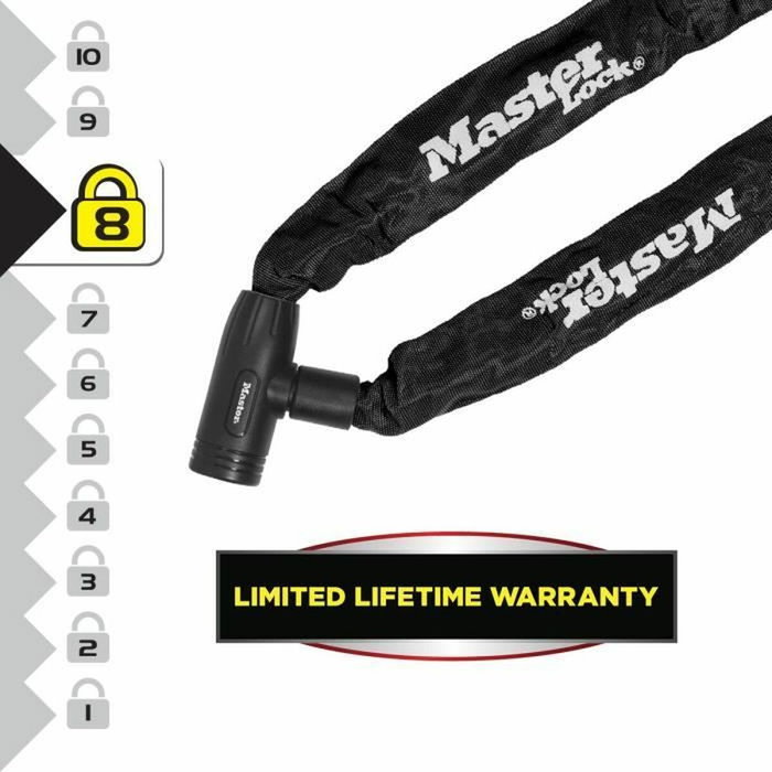 Master Lock Chaîne Antivol Vélo 90 cm en Acier Cémenté Master Lock Chaîne Antivol Vélo 90 cm en Acier Cémenté