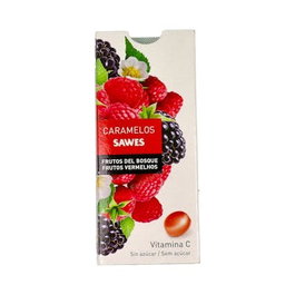 SAWES Caramels Balsamiques Sans Sucre Fruits des Bois Vitamine C 22g