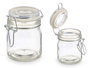 Vivalto Pot en Verre Hermétique - 150 ml - Transparent - 9x9.5x6.5 cm (Set de 24)