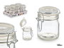 Vivalto Pot en Verre Hermétique - 150 ml - Transparent - 9x9.5x6.5 cm (Set de 24)