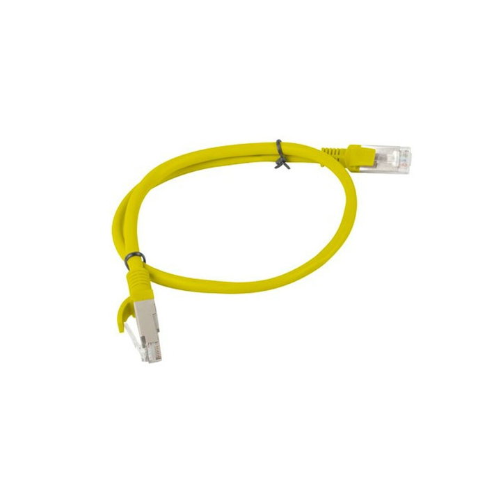 LANBERG Cordon de raccordement Cat 6 U/UTP RJ45, 0,5m, jaune