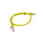 LANBERG Cordon de raccordement Cat 6 U/UTP RJ45, 0,5m, jaune