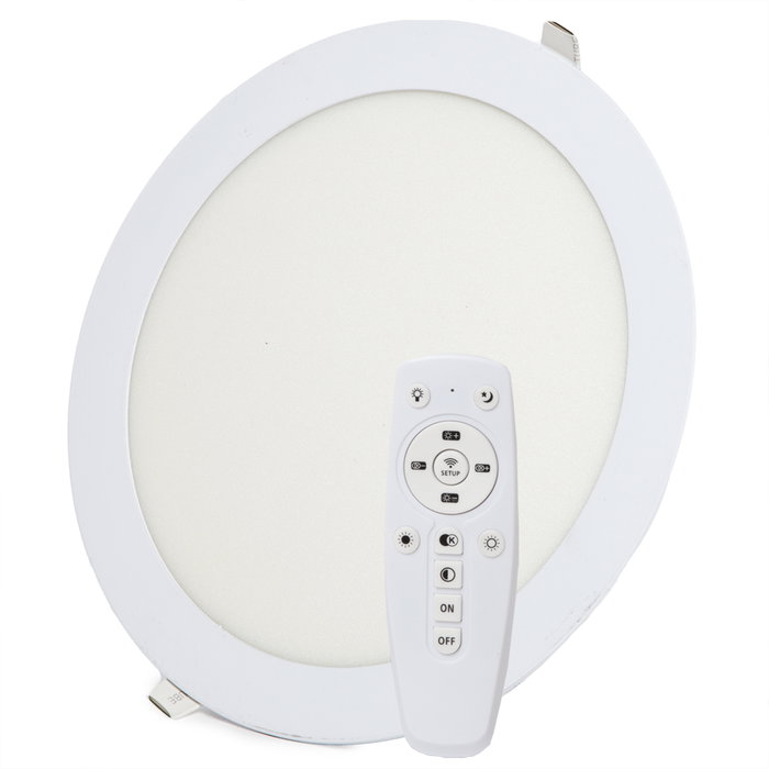 Panneau LED 18 W 1 800 lm avec télécommande (intensité-CCT)