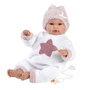 Llorens - Poupée bébé nouveau-né pleureur 36 cm avec corps en tissu et sonido