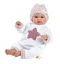 Llorens - Poupée bébé nouveau-né pleureur 36 cm avec corps en tissu et sonido