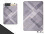 Kinvara Tapis de Cuisine Gris Motif Losange 40x60 cm Antidérapant Polyester (Set de 24)