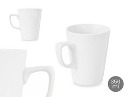 Vessia Tasse à Petit-déjeuner Porcelaine 350 ml Blanc 11.5x10.5x8.5 cm (Set de 24)