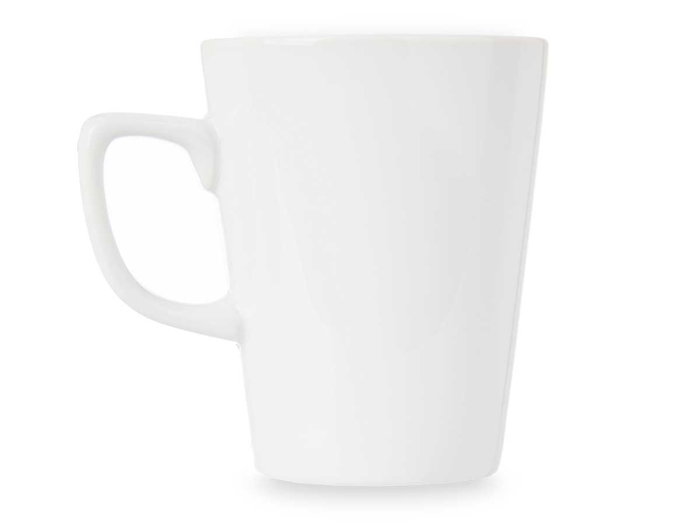 Vessia Tasse à Petit-déjeuner Porcelaine 350 ml Blanc 11.5x10.5x8.5 cm (Set de 24)