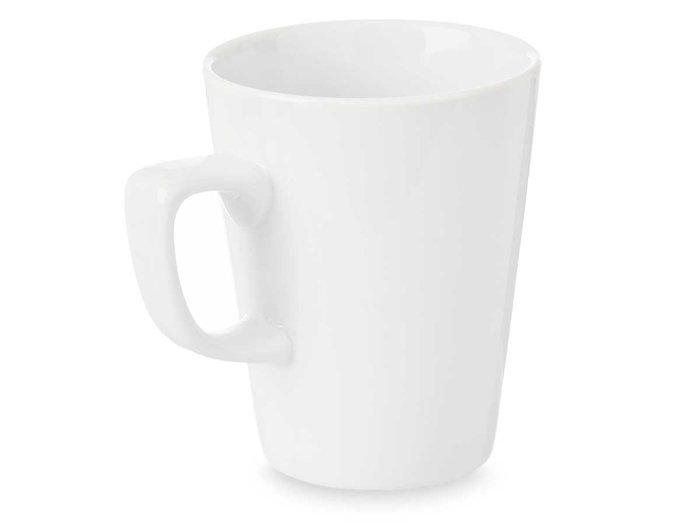 Vessia Tasse à Petit-déjeuner Porcelaine 350 ml Blanc 11.5x10.5x8.5 cm (Set de 24)