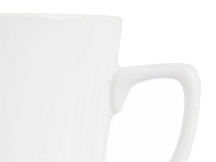 Vessia Tasse à Petit-déjeuner Porcelaine 350 ml Blanc 11.5x10.5x8.5 cm (Set de 24)