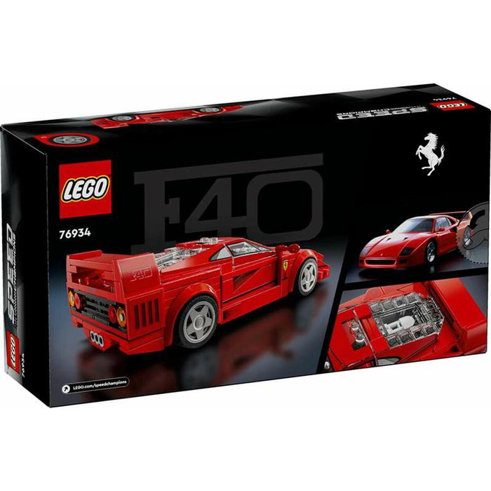 LEGO Speed Champions Ferrari F40 Supercar 76934 avec Minifigurine Pilote LEGO Speed Champions Ferrari F40 Supercar 76934 avec Minifigurine Pilote