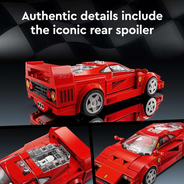 LEGO Speed Champions Ferrari F40 Supercar 76934 avec Minifigurine Pilote LEGO Speed Champions Ferrari F40 Supercar 76934 avec Minifigurine Pilote