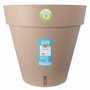 Riviera Pot de fleurs Loft Rond Taupe avec réserve d'eau